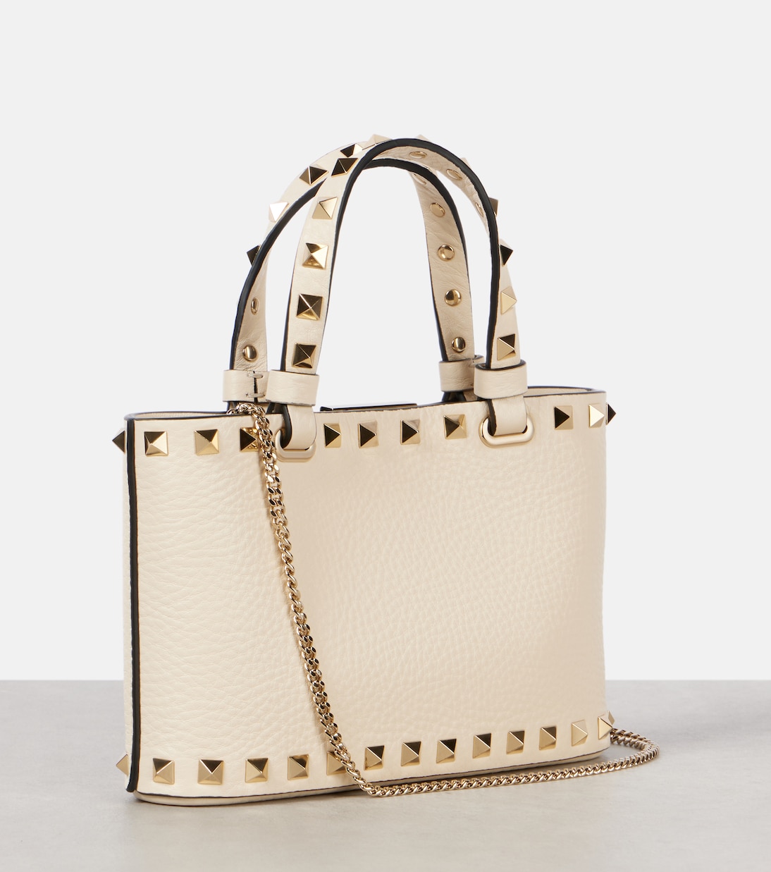 Tote Bag Rockstud Mini aus Leder | Valentino Garavani