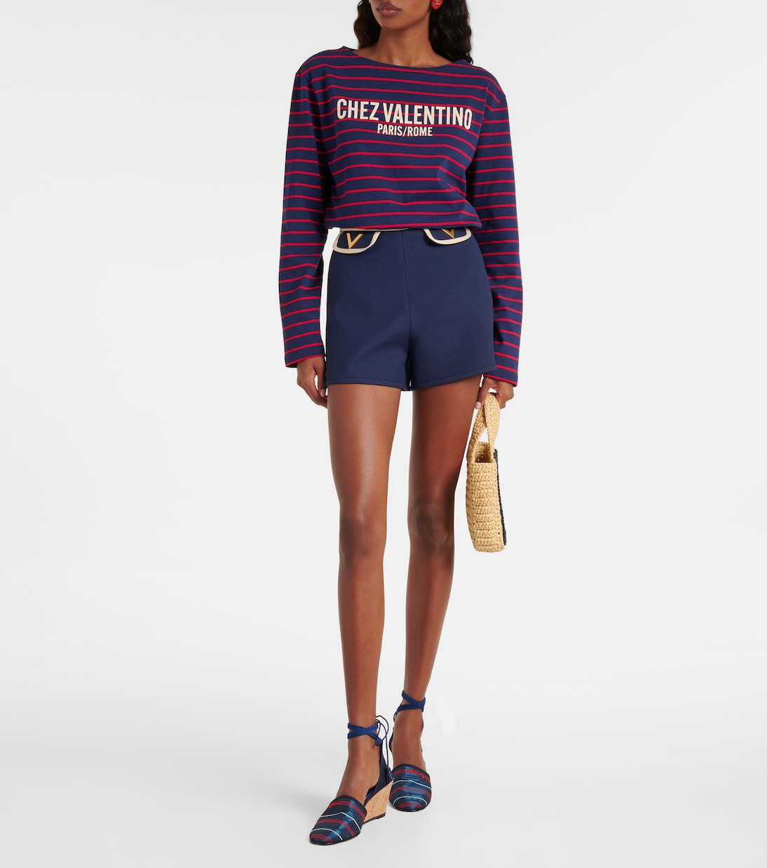 La Cruisette canvas espadrille wedges | Valentino Garavani