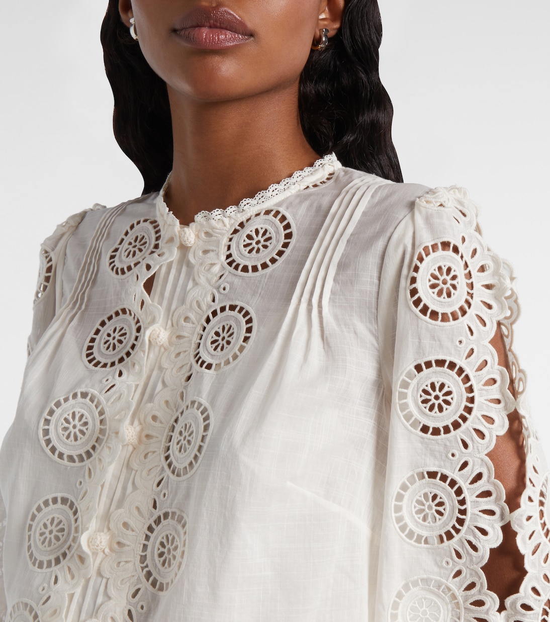 Lucky embroidered cotton blouse | Zimmermann