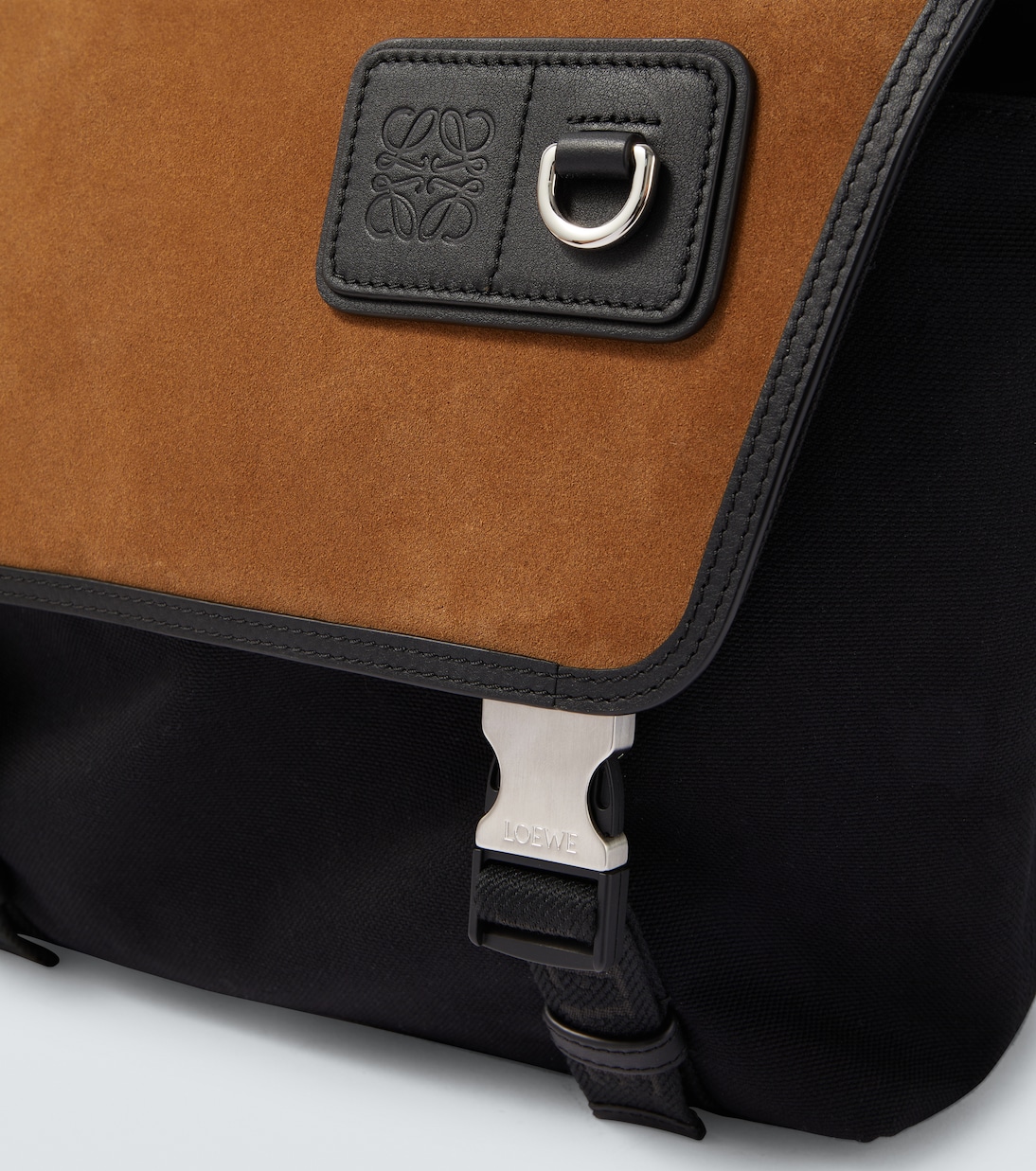 Borsa a tracolla Flex Medium in canvas e suede | Loewe