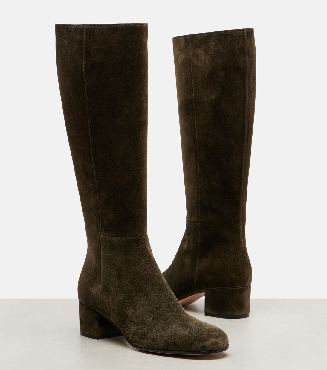 Joelle 45 suede knee-high boots | Gianvito Rossi