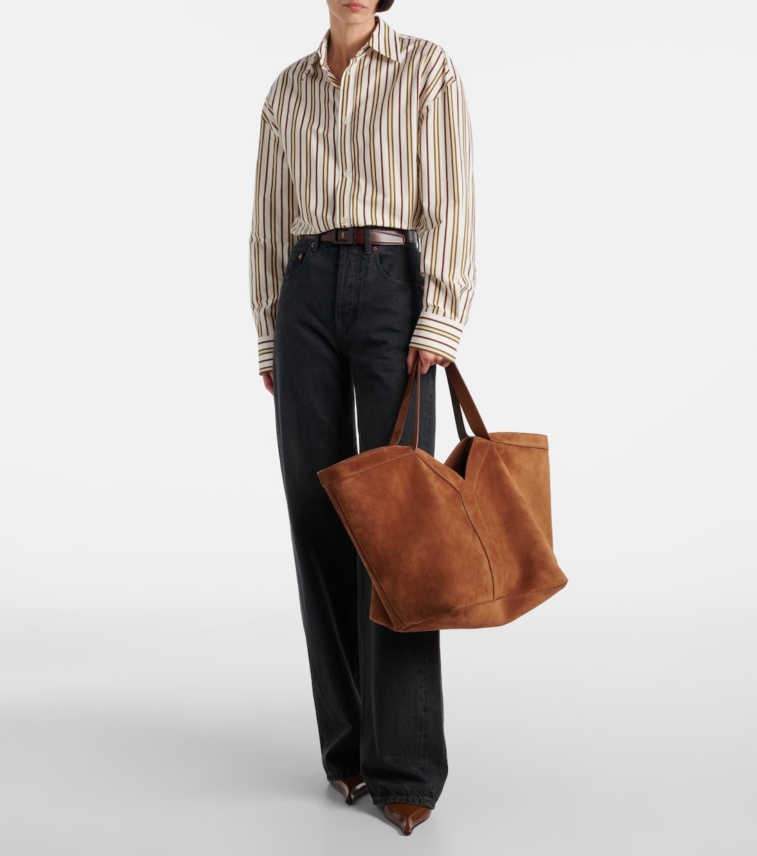 Tote Bag Y aus Veloursleder | Saint Laurent