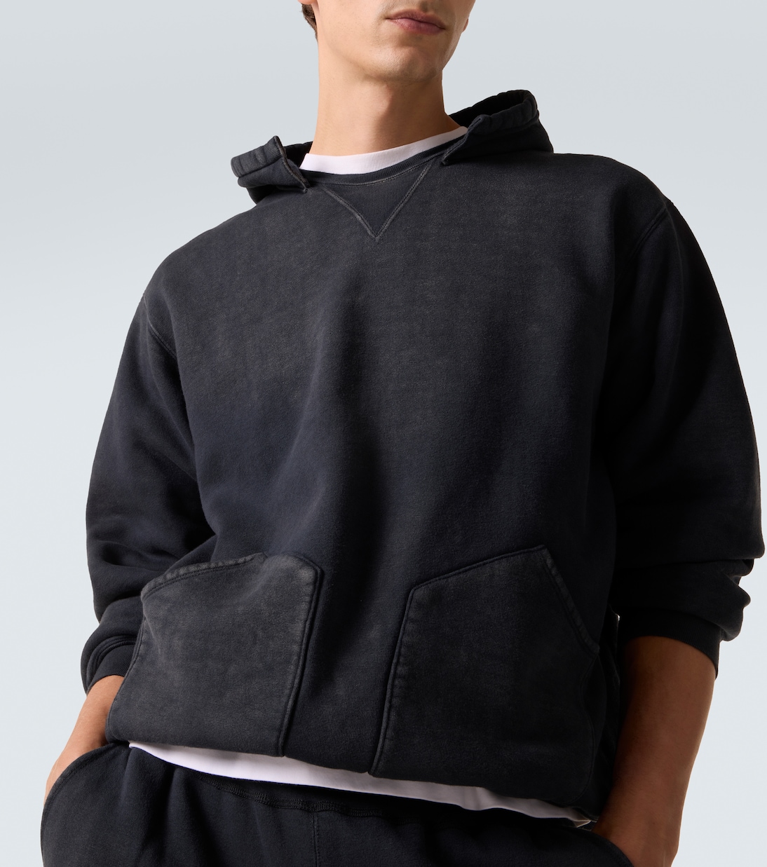 Vintage cotton jersey hoodie | A.Presse