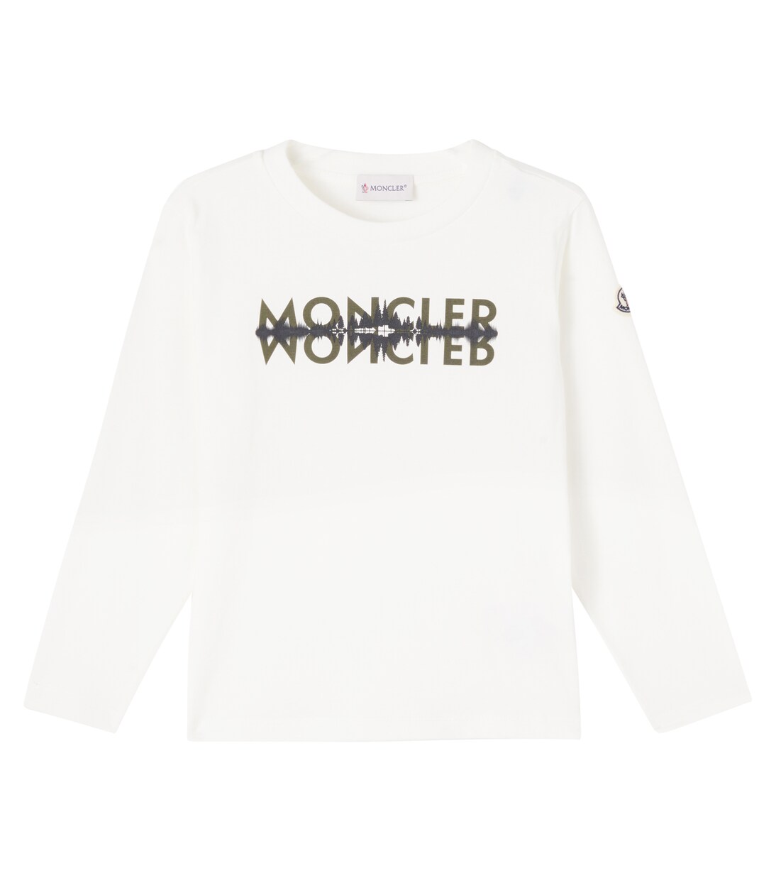 Logo printed cotton T-shirt | Moncler Enfant