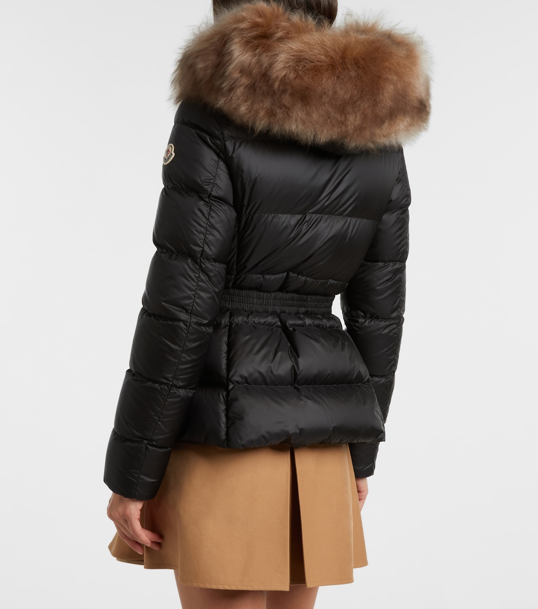 Boed shearling-trimmed down jacket | Moncler