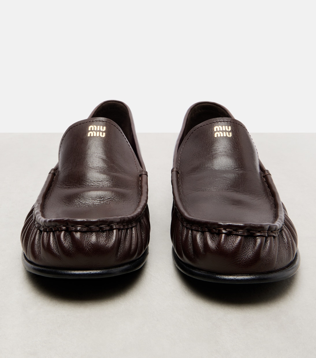 Loafers aus Leder | Miu Miu
