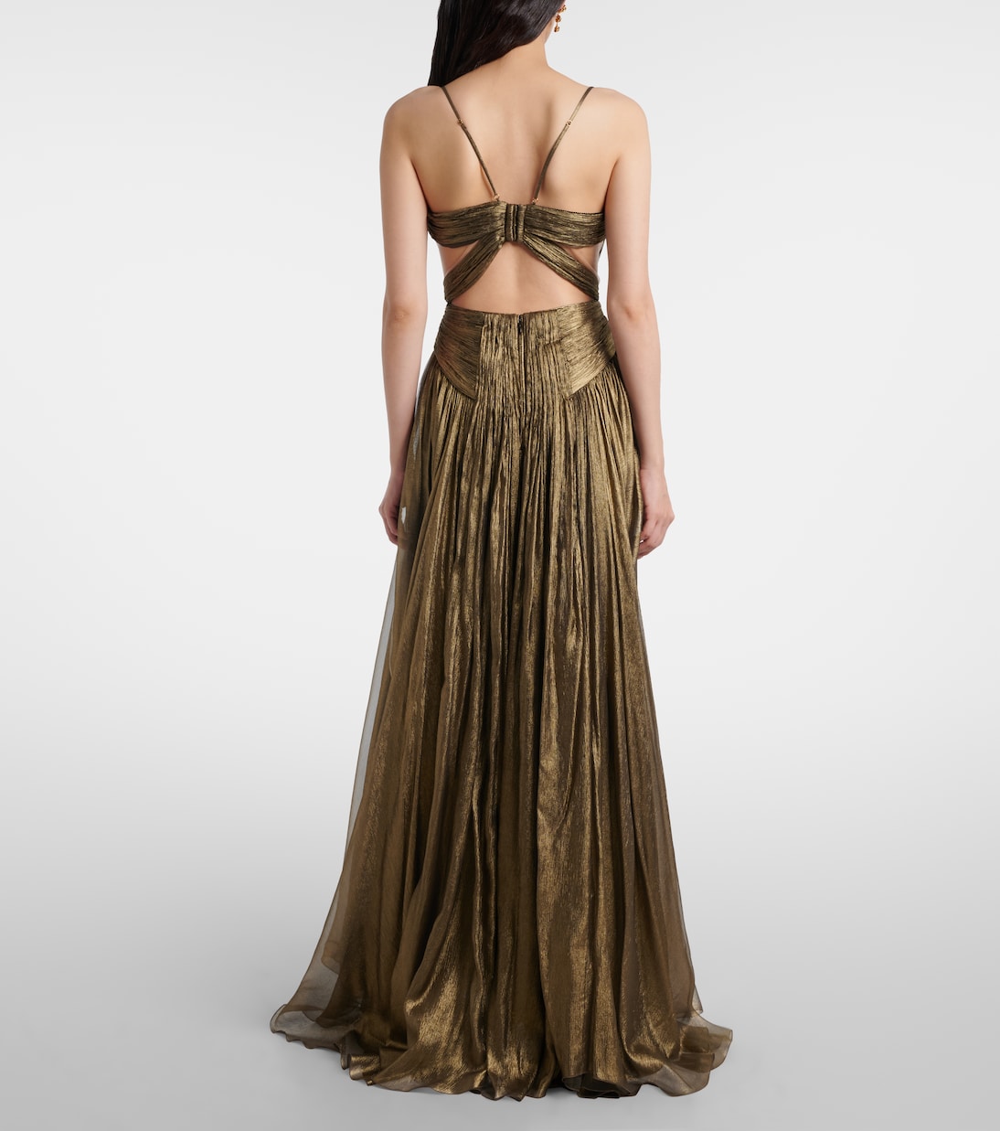 Allar cutout silk mousseline gown | Maria Lucia Hohan