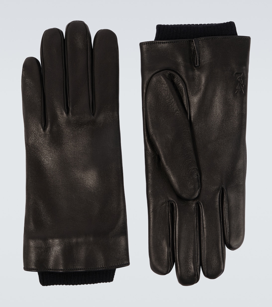 Handschuhe Cassandre aus Leder mit Wolle | Saint Laurent