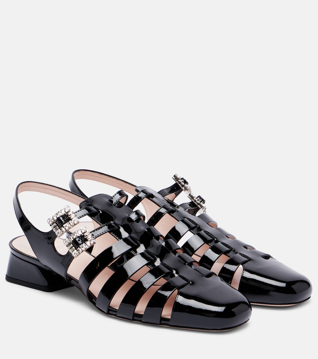 Mini Très Vivier 25 patent leather sandals | Roger Vivier