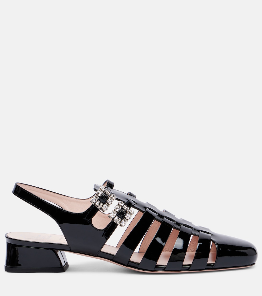 Mini Très Vivier 25 patent leather sandals | Roger Vivier