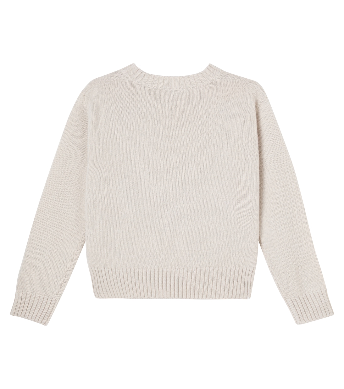 Pullover in lana vergine con ricamo | Il Gufo