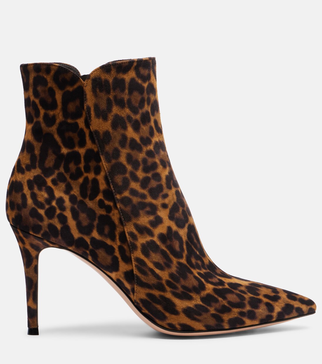 Levy 85 leopard-print suede ankle boots | Gianvito Rossi