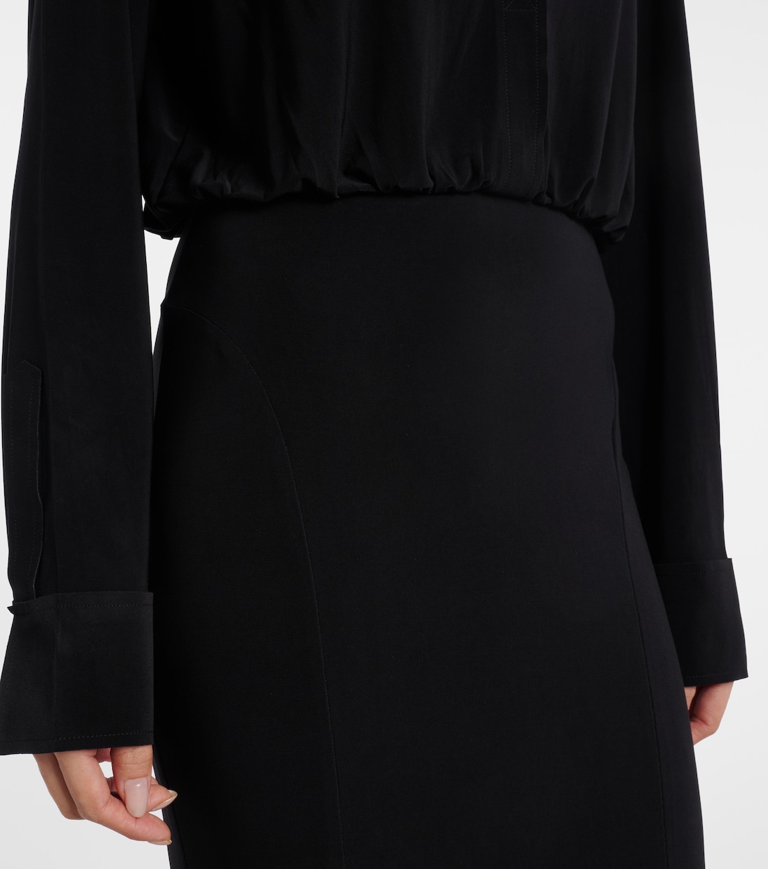 Flared midi dress | Norma Kamali