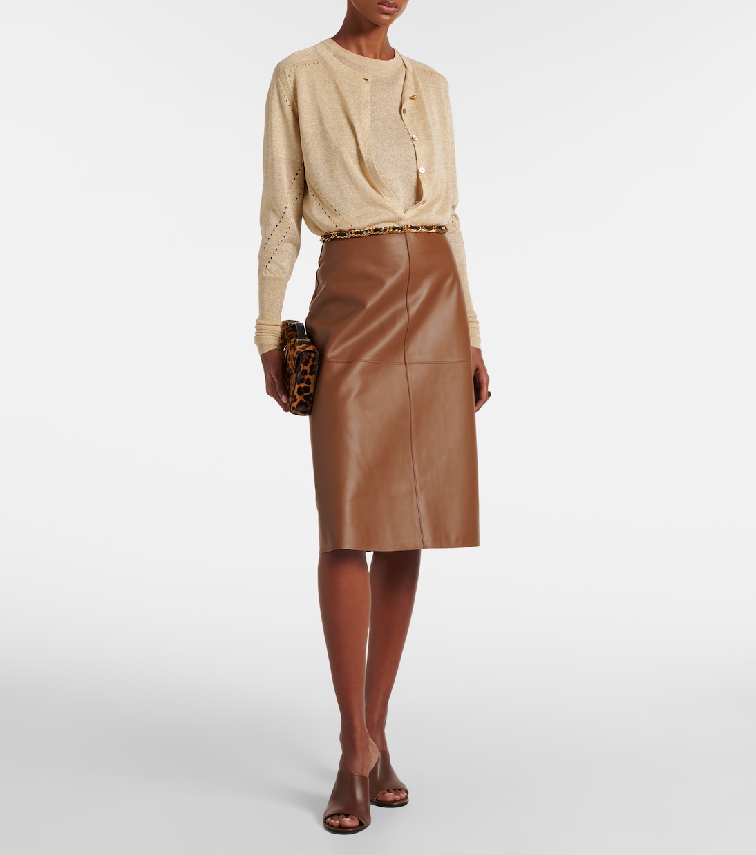 Tasse lamé cardigan | Joseph