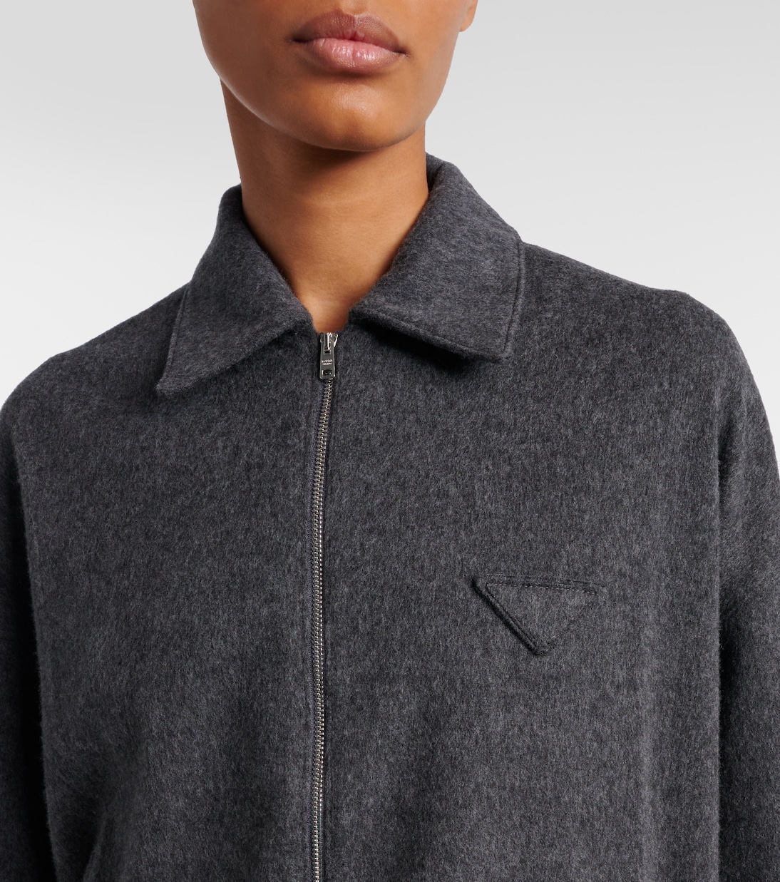 Wool and cashmere blouson jacket | Prada