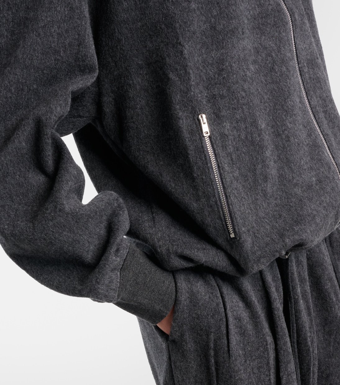 Wool and cashmere blouson jacket | Prada