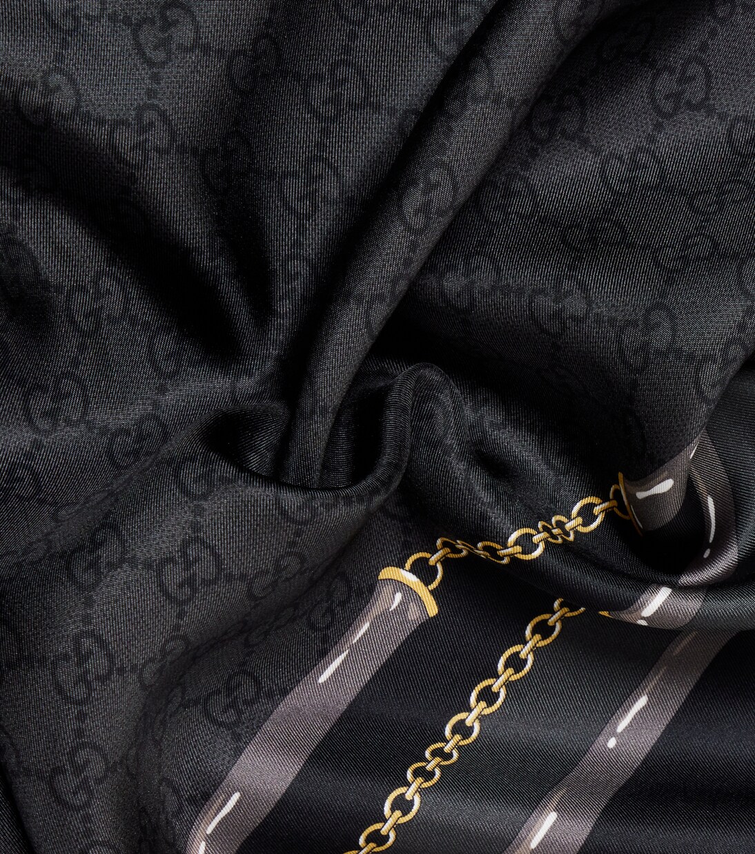 GG印花真丝斜纹布围巾 | Gucci