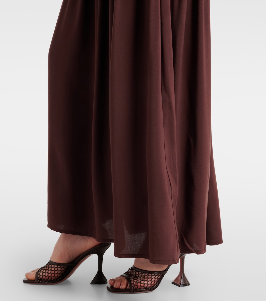 Abito lungo Tali in lino con scollo all’americana | Faithfull