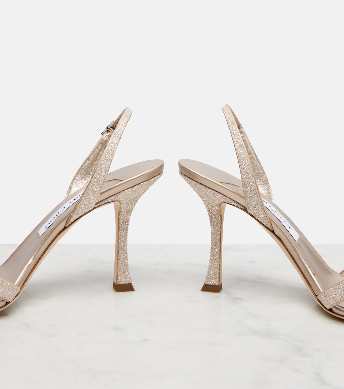 Sandales slingback Elsy 90 en cuir | Jimmy Choo