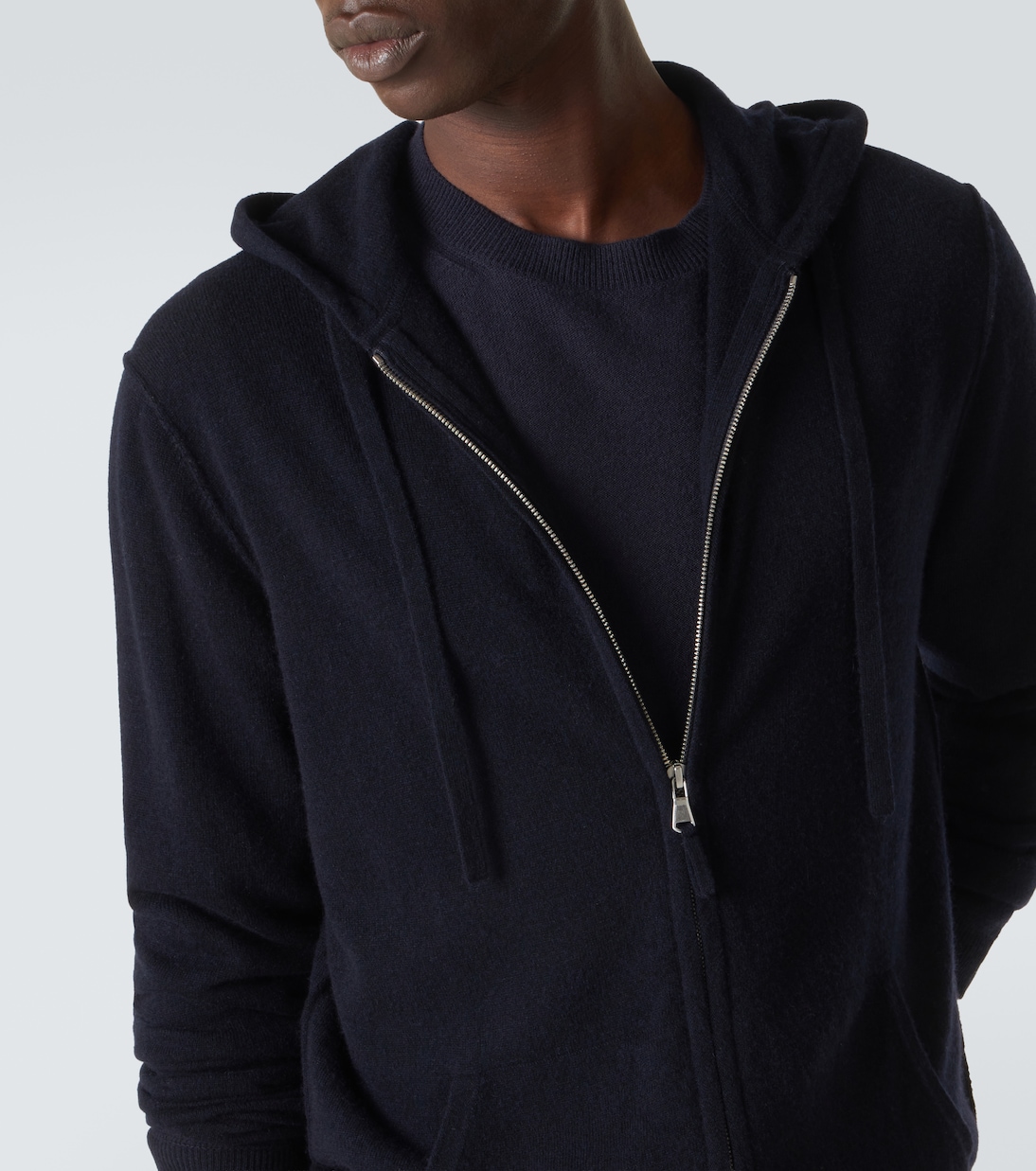 Kapuzenjacke aus Wolle und Kaschmir | Allude