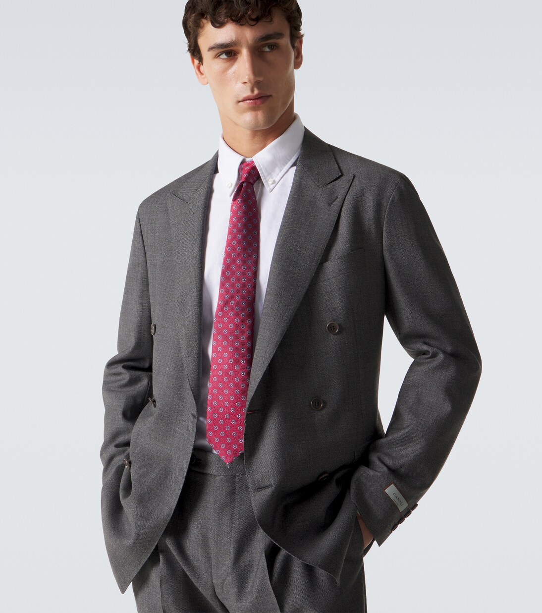 Silk jacquard tie | Canali
