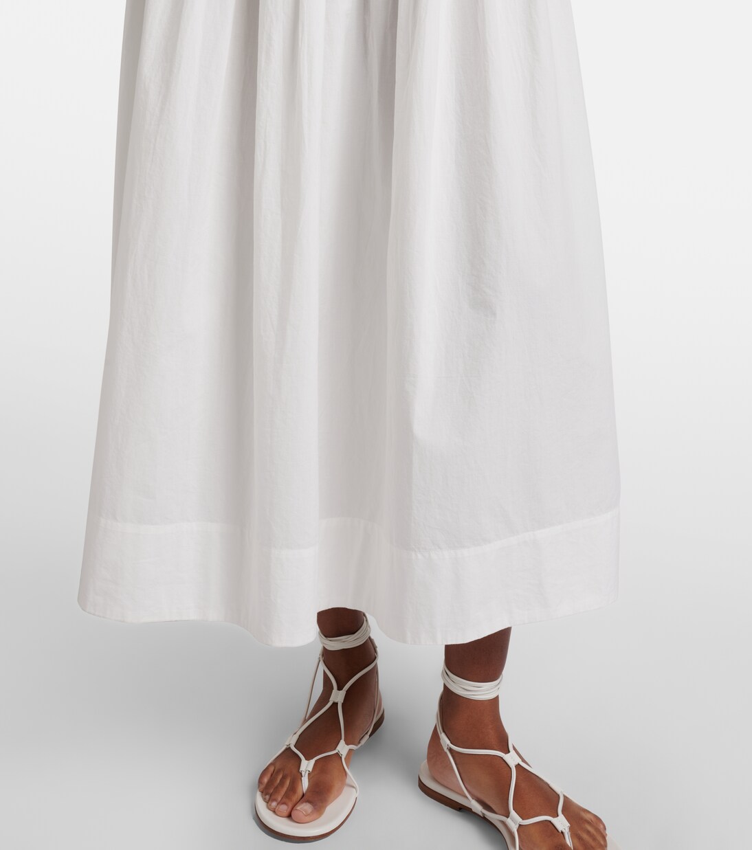 Marianne ruffled cotton poplin midi dress | Dôen
