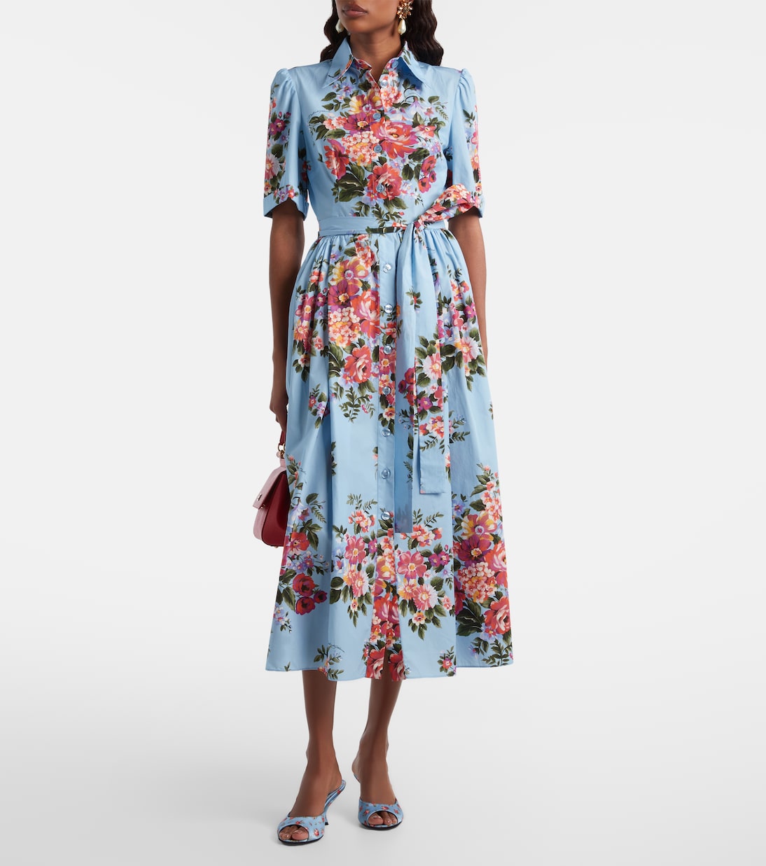 Keira 60花卉缎布穆勒鞋 | Dolce&Gabbana