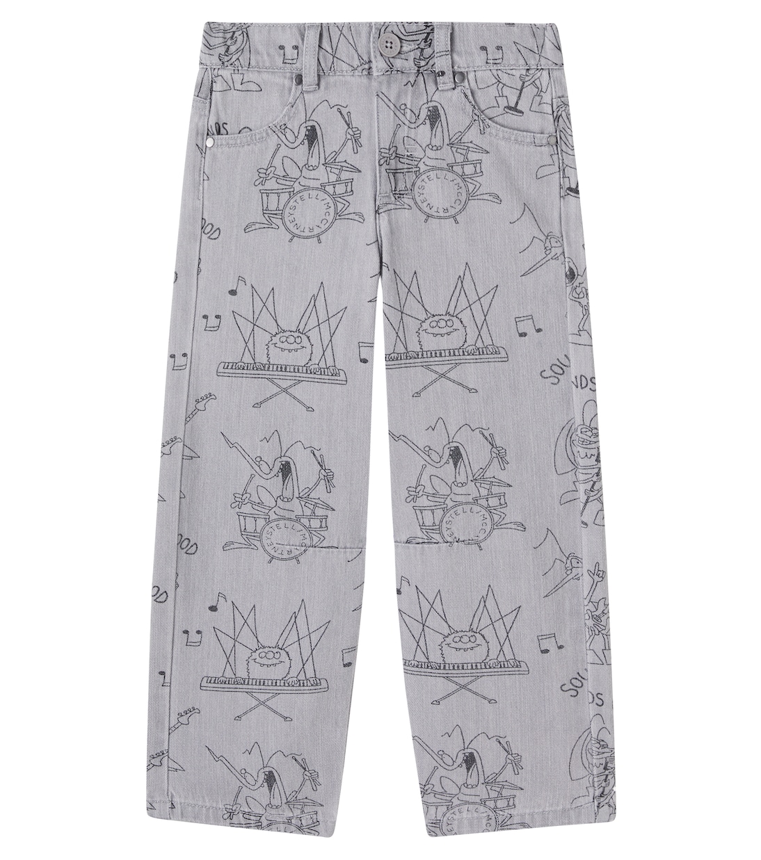 Bedruckte Wide-Leg Jeans | Stella McCartney Kids