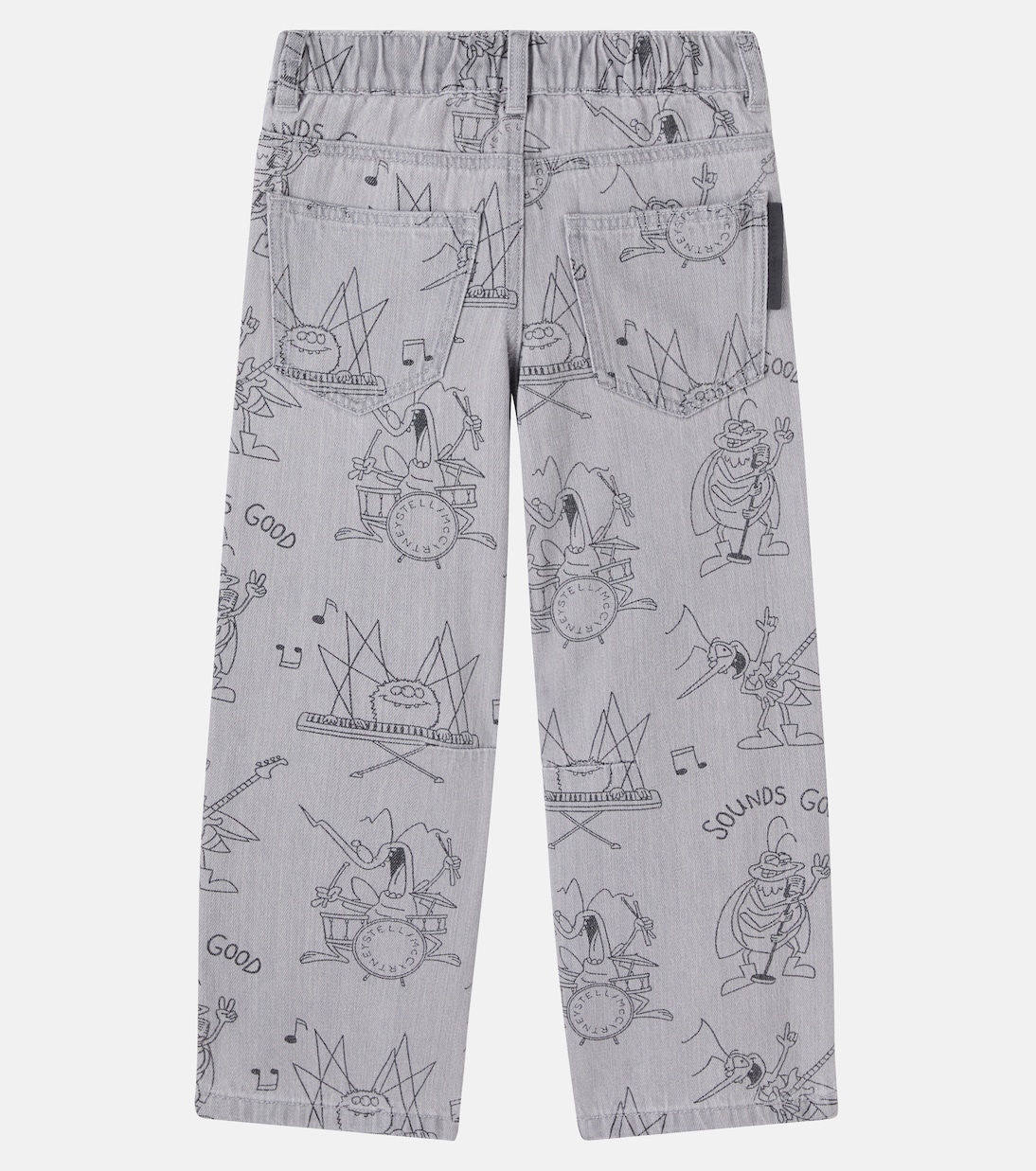 Bedruckte Wide-Leg Jeans | Stella McCartney Kids