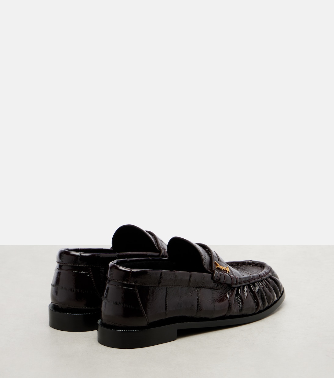 Eel leather penny loafers | Saint Laurent