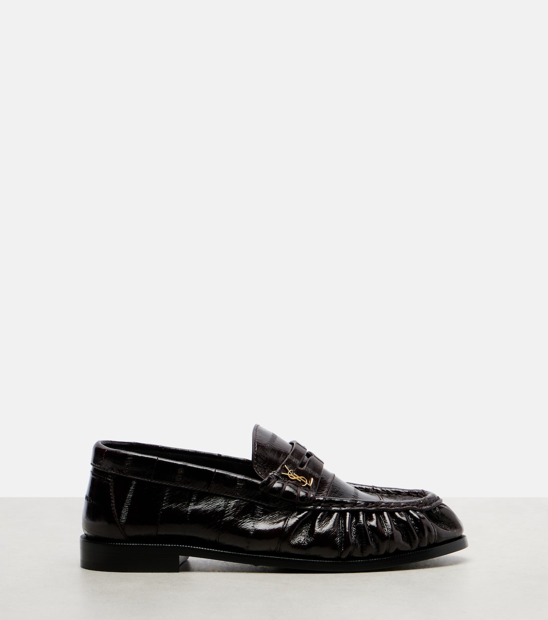 Eel leather penny loafers | Saint Laurent