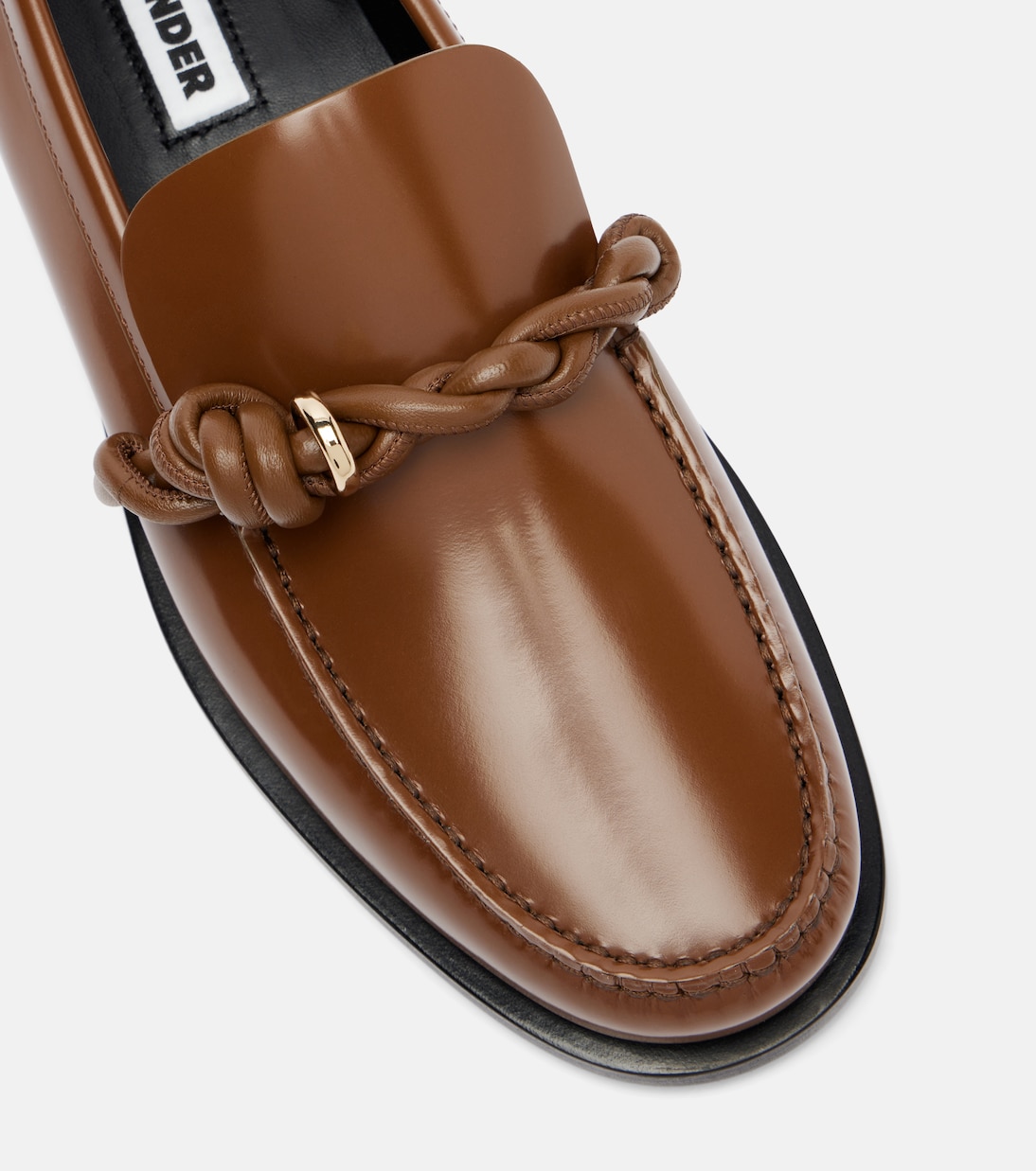 Tangle leather loafers | Jil Sander