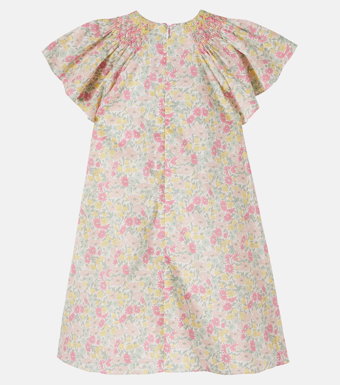 Floral smocked cotton dress | Tartine et Chocolat