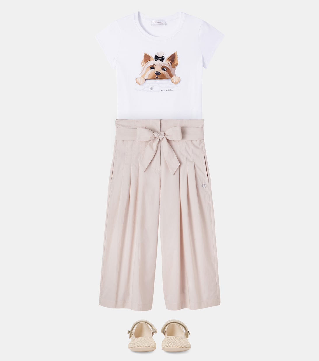 Pantalon en coton | Monnalisa