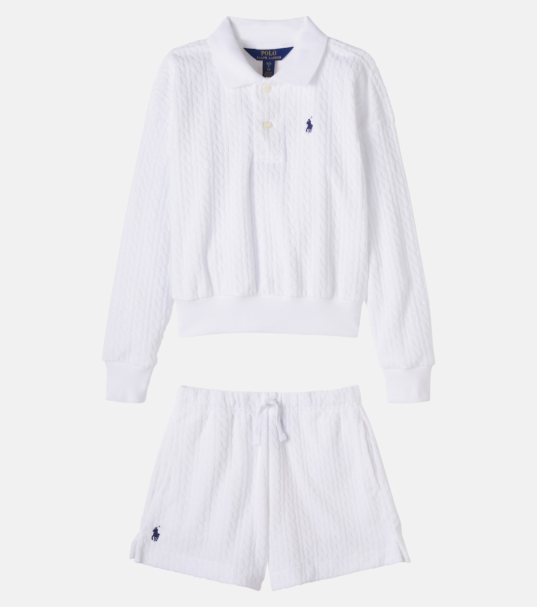 Polo e shorts in misto cotone | Polo Ralph Lauren Kids