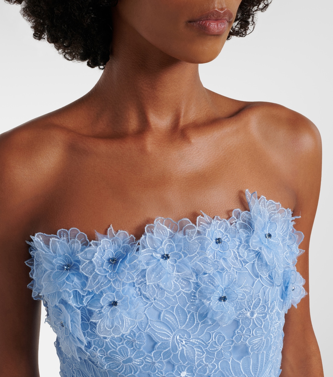 Robe de cocktail Anessa à broderie | Costarellos