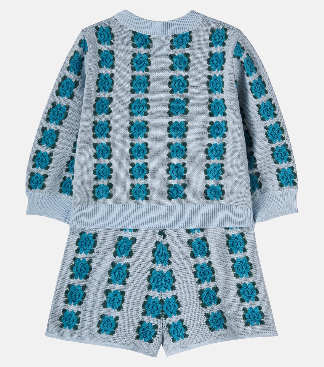 Baby floral cotton cardigan | Tinycottons