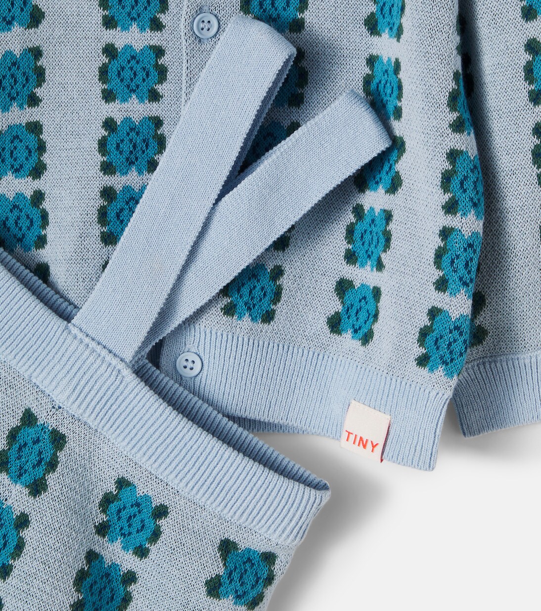 Baby floral cotton cardigan | Tinycottons