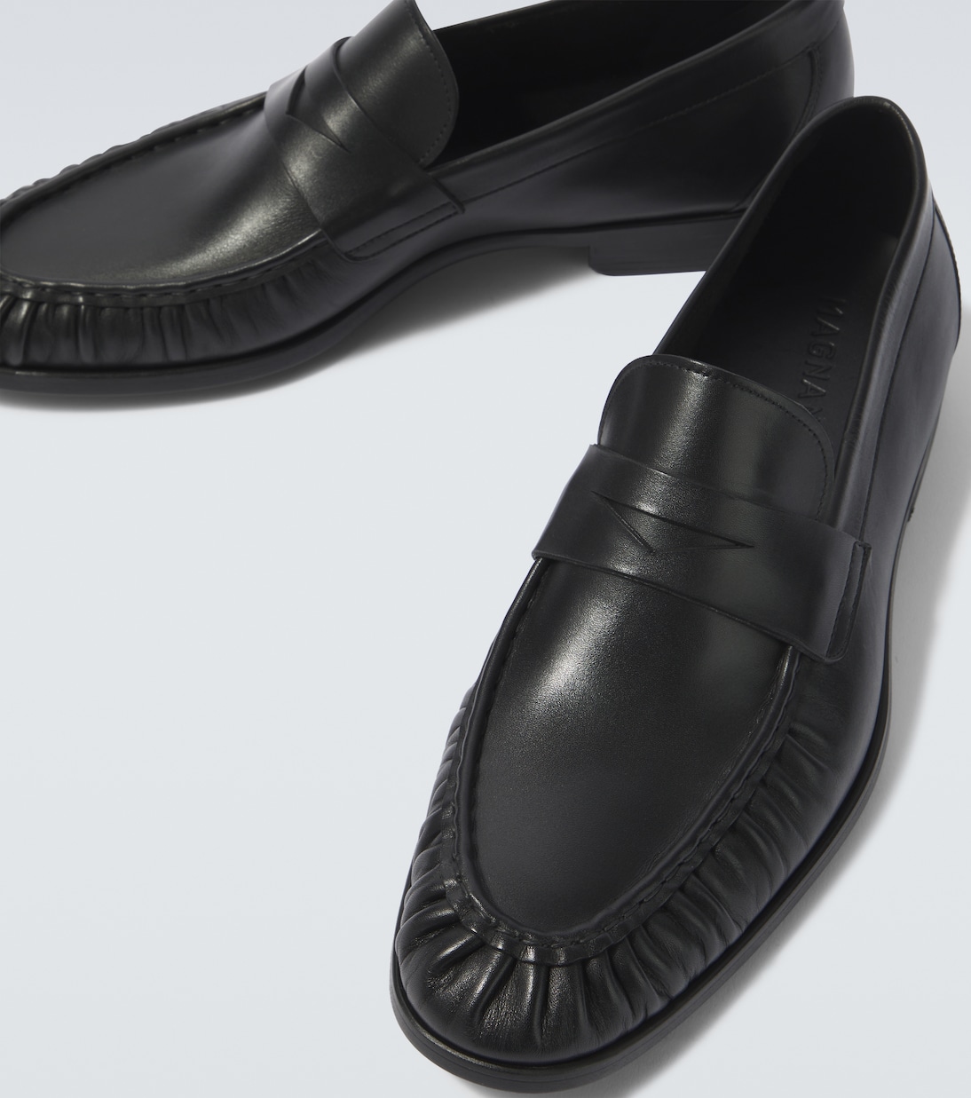 Leather penny loafers | Magnanni