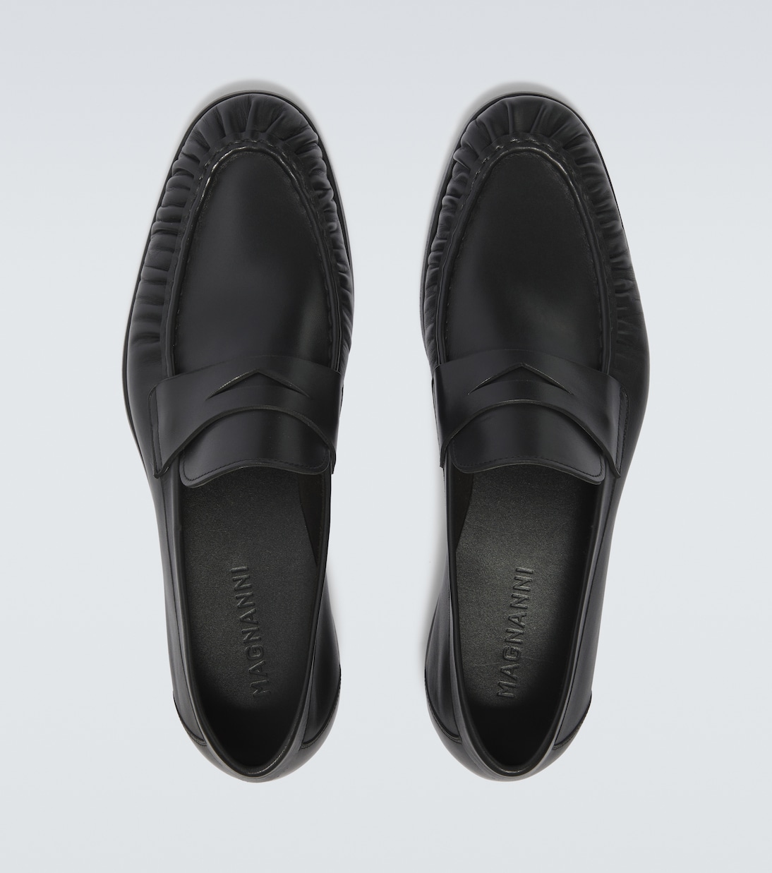 Leather penny loafers | Magnanni