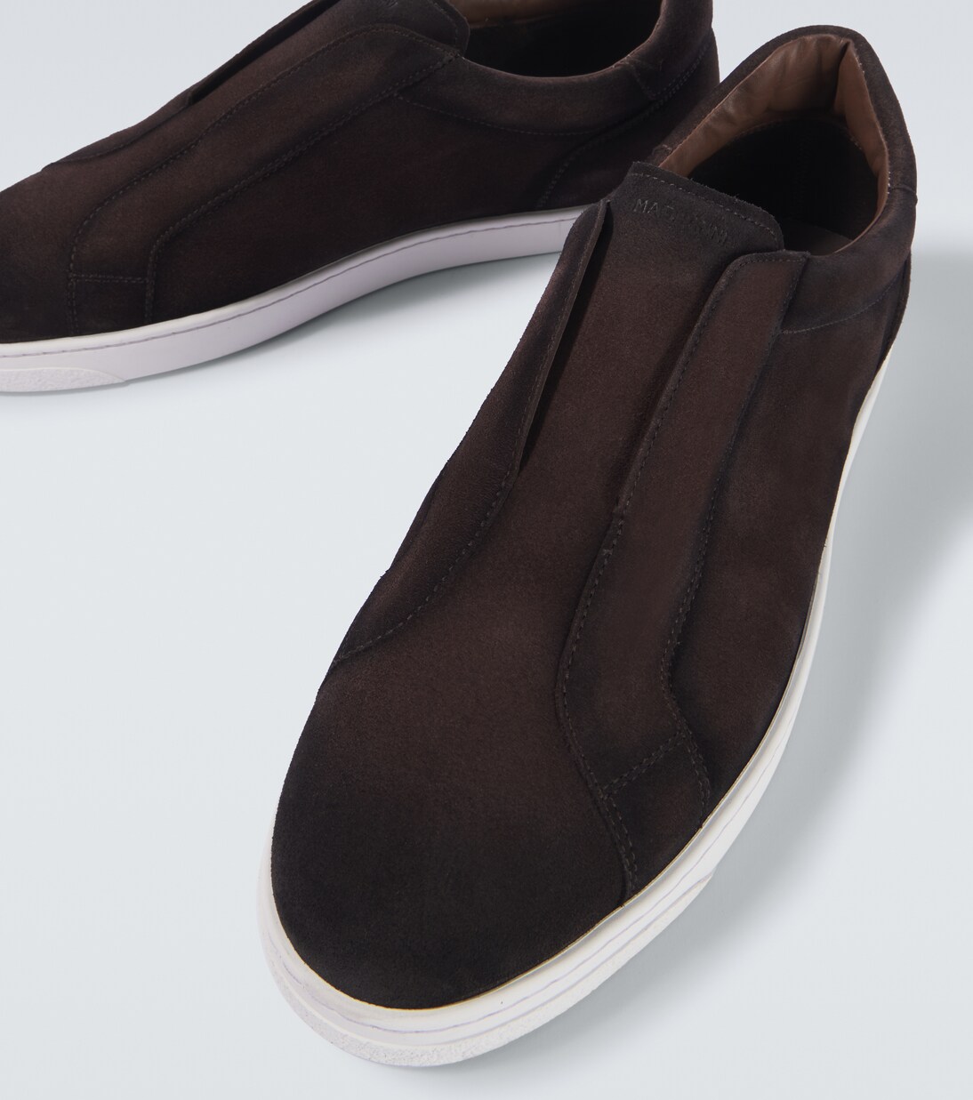 Open suede sneakers | Magnanni