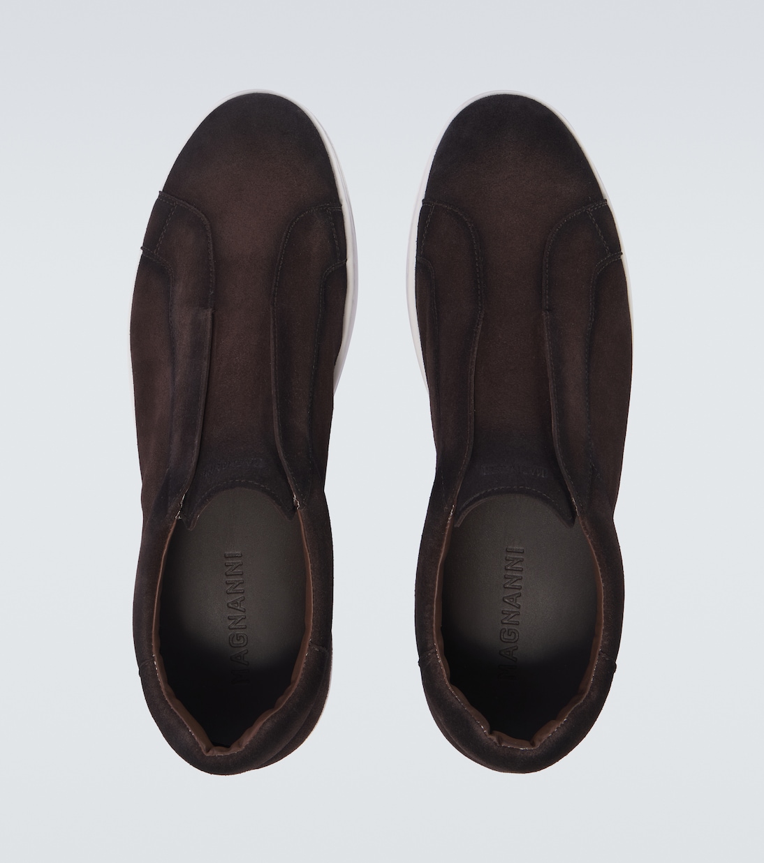 Open suede sneakers | Magnanni