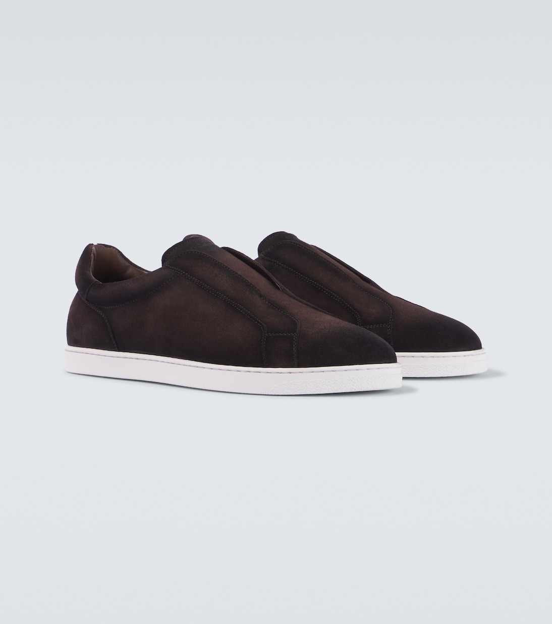Open suede sneakers | Magnanni