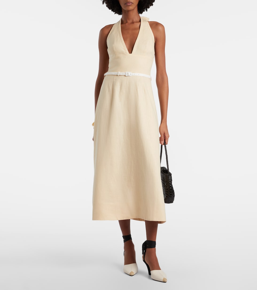 Abito midi Pamela in lino | Posse