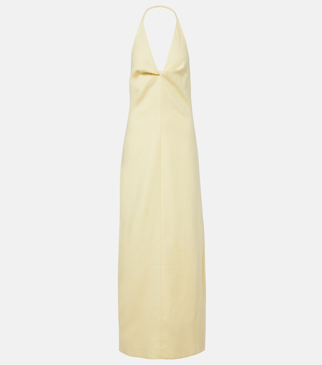 Halterneck linen maxi dress | SIR