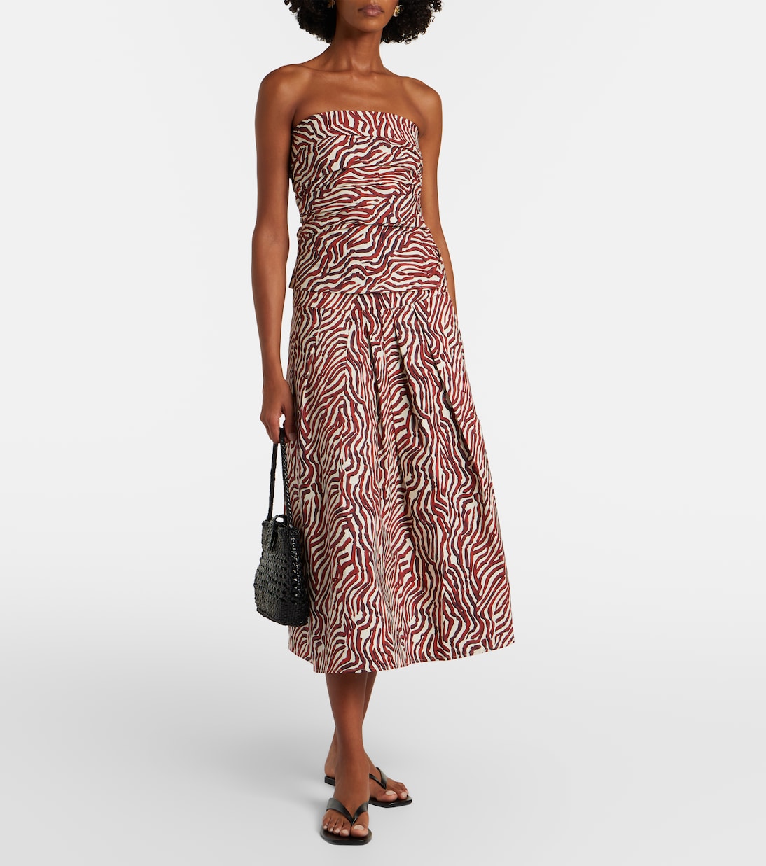 White Label Nessa printed cotton-blend maxi skirt | Proenza Schouler