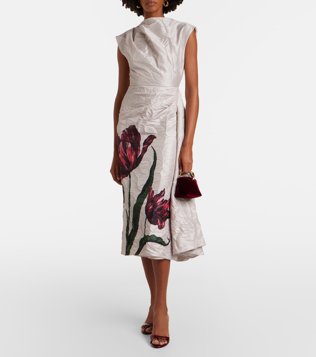 Bloom Micro天鹅绒手提包 | Erdem