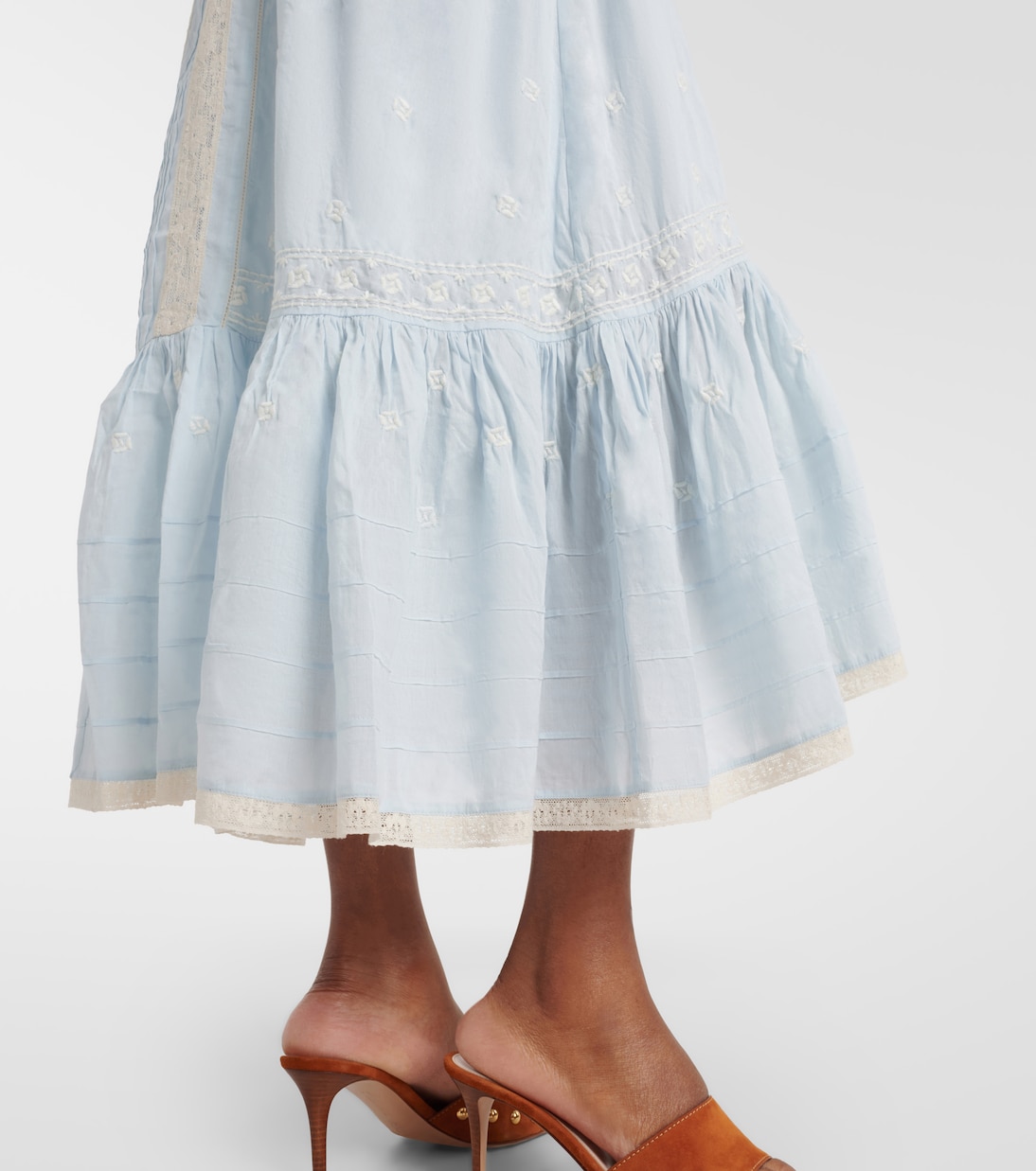 Robe Edina en coton à broderie | Rixo