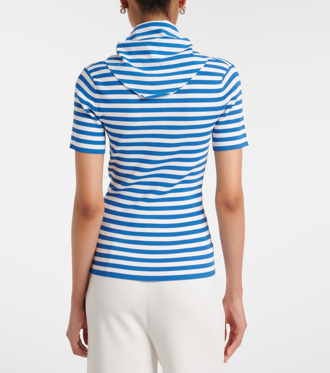 Striped scarf-detail knitted top | Max Mara