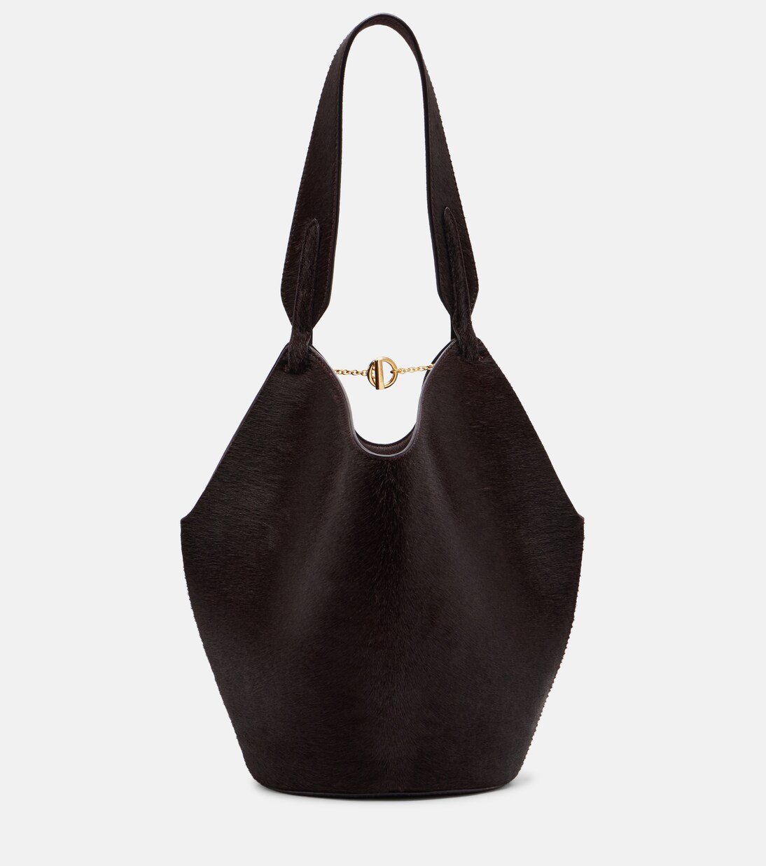 Tote Bag Lotus Mini aus Kalbshaar und Veloursleder | Khaite